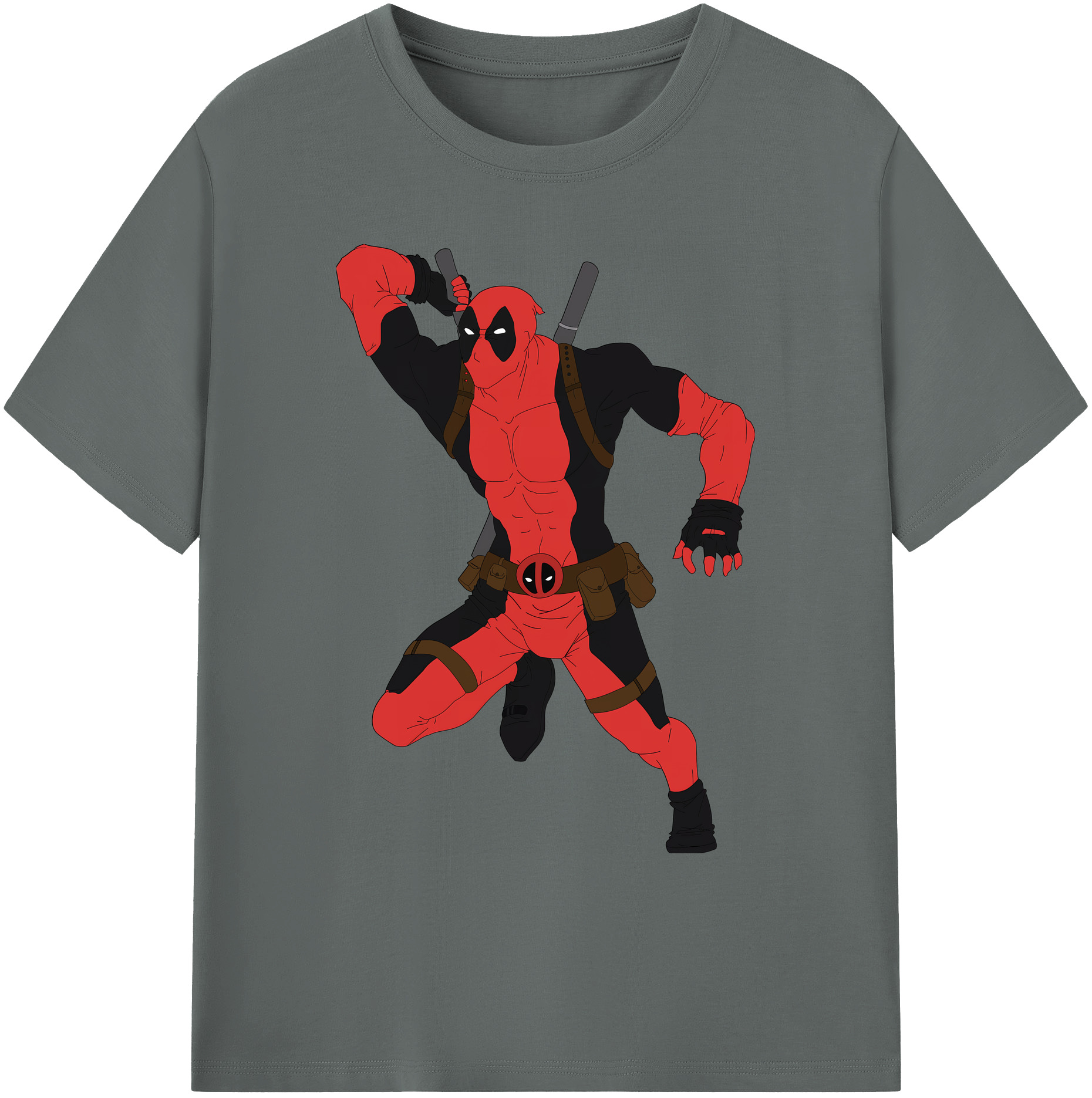 （画像用） Deadpool デッドプール 綿100％ メンズ半袖Tシャツ｜肌触りやわらか＆通気性